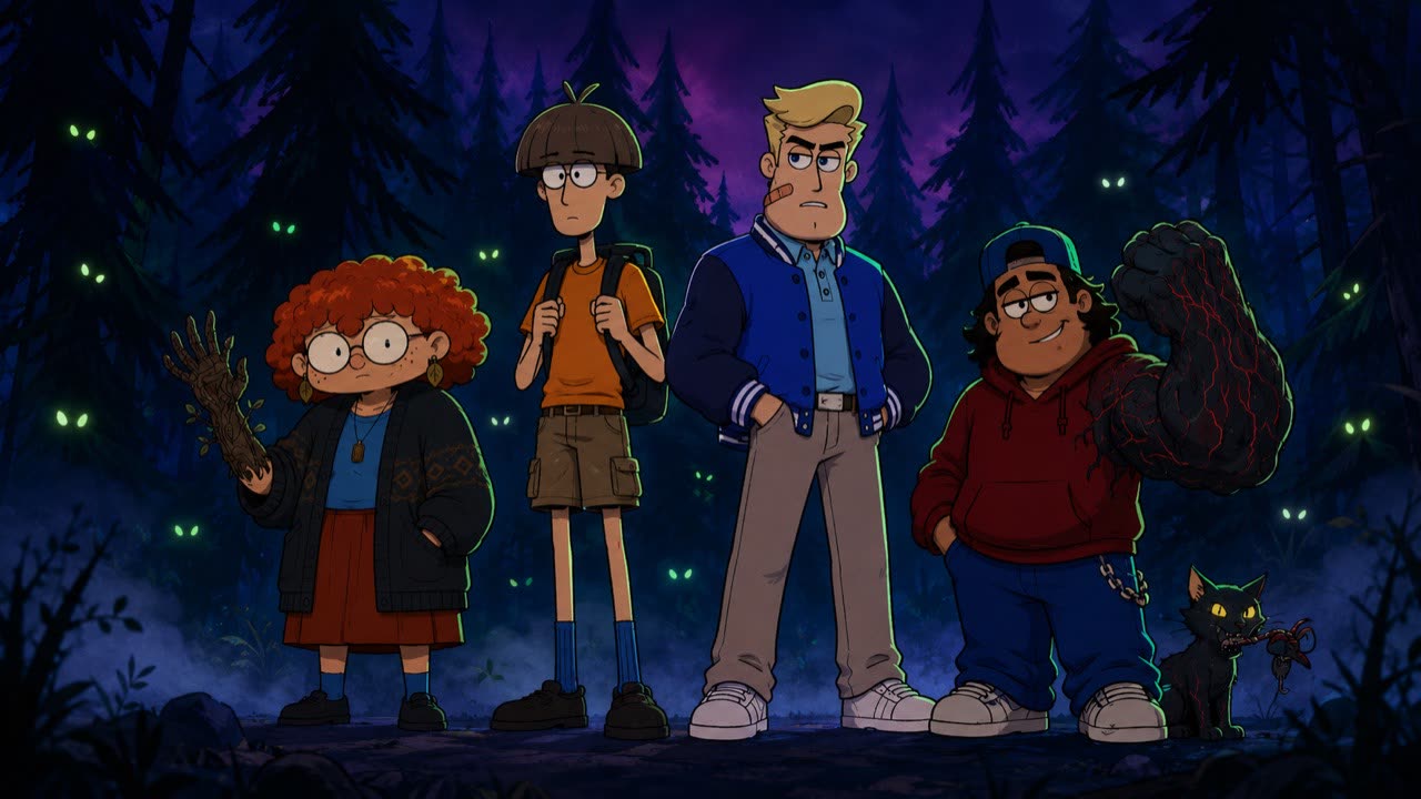 The four kids of Strangers in the Pines